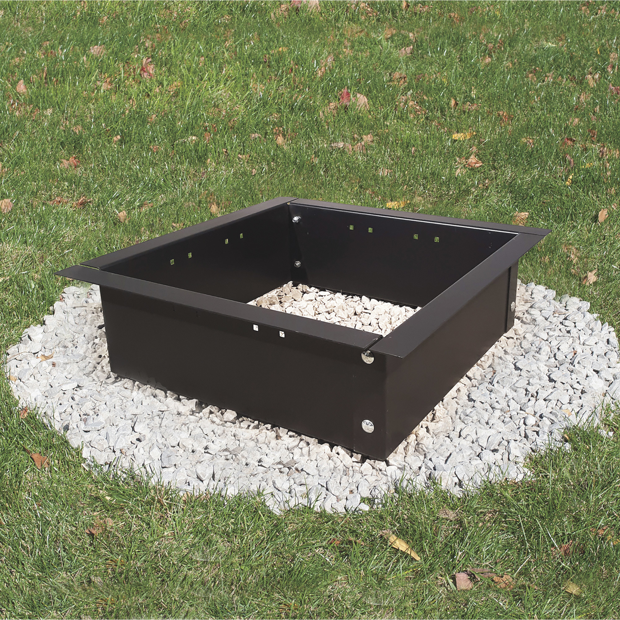 Pilot Rock 23in. Square Steel Fire Pit Insert, Model# IQ-23/8